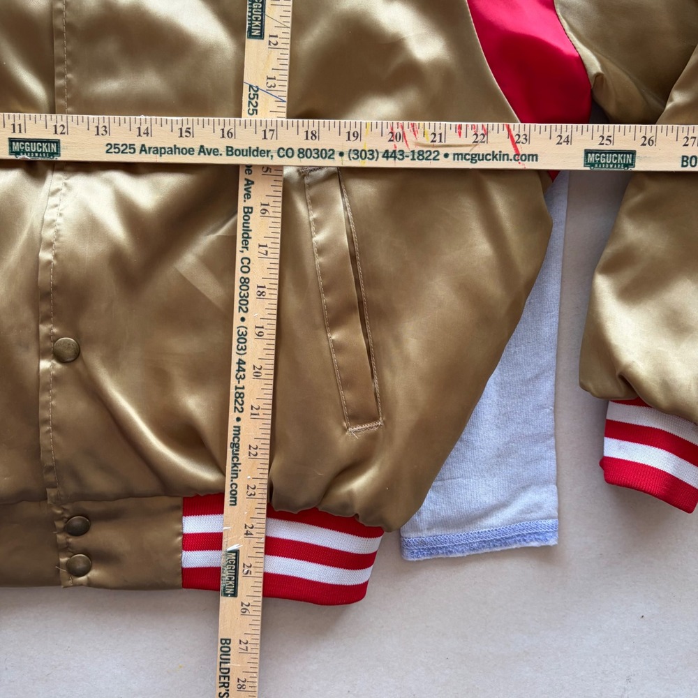 Vintage 80s San Francisco 49ers Satin Bomber Jacket - Picture 5 of 5